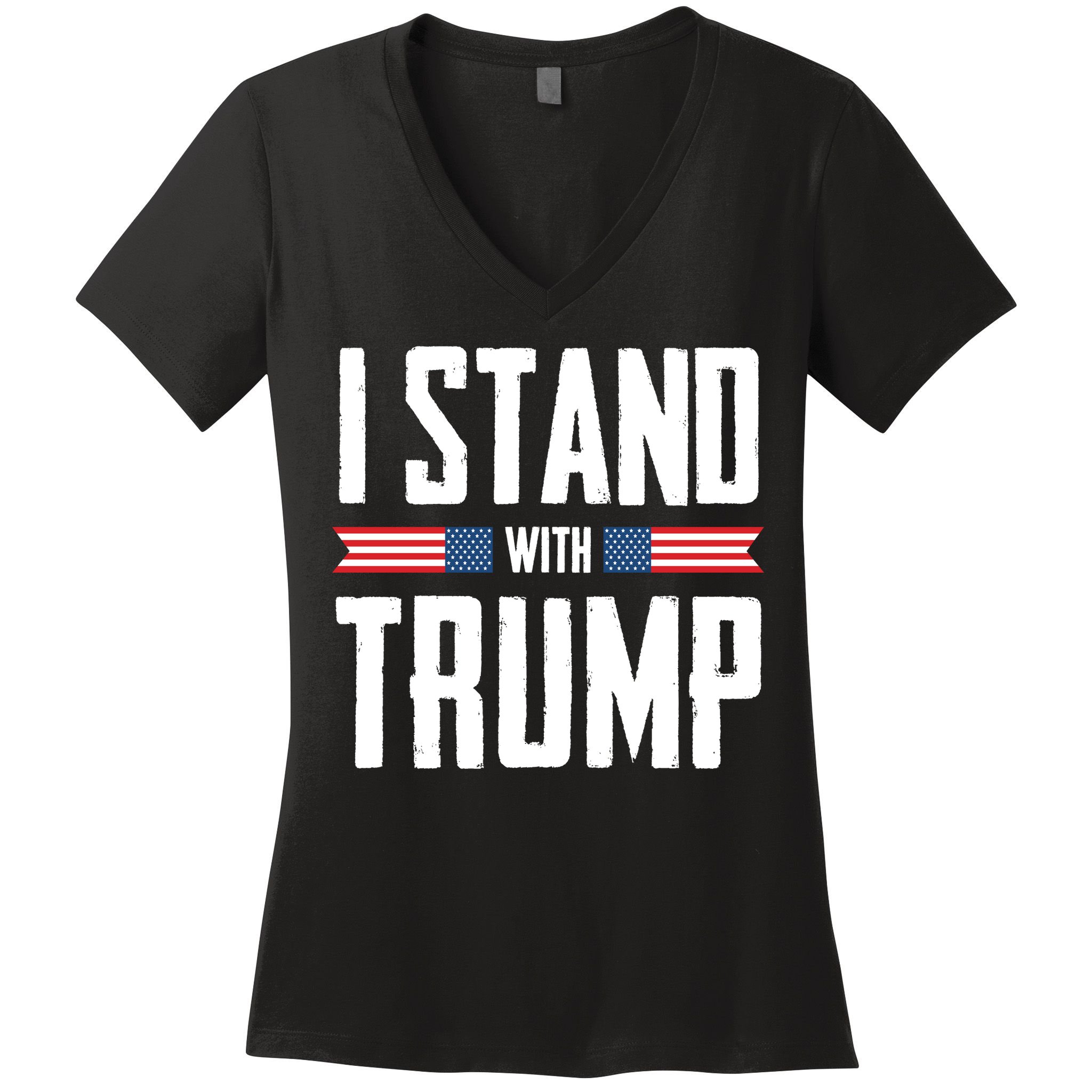 I Stand With Trump 2024 Women's V-Neck T-Shirt