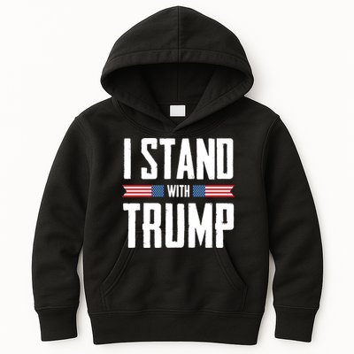 I Stand With Trump 2024 Kids Hoodie