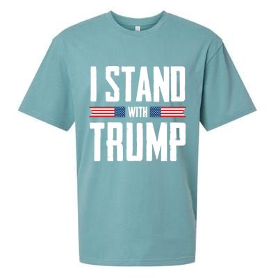 I Stand With Trump 2024 Sueded Cloud Jersey T-Shirt