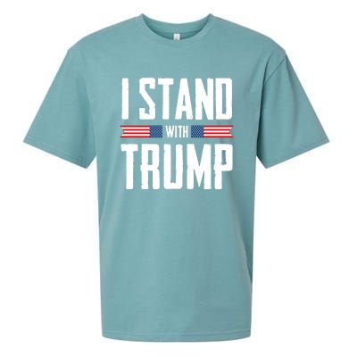 I Stand With Trump 2024 Sueded Cloud Jersey T-Shirt