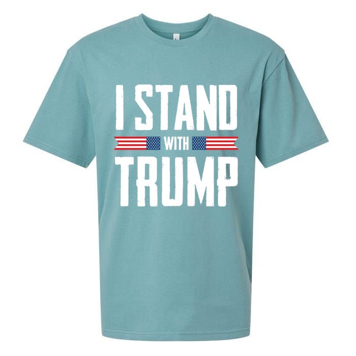 I Stand With Trump 2024 Sueded Cloud Jersey T-Shirt