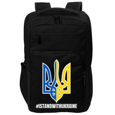 I Stand With Ukraine Flag Support Free Ukrainians Impact Tech Backpack