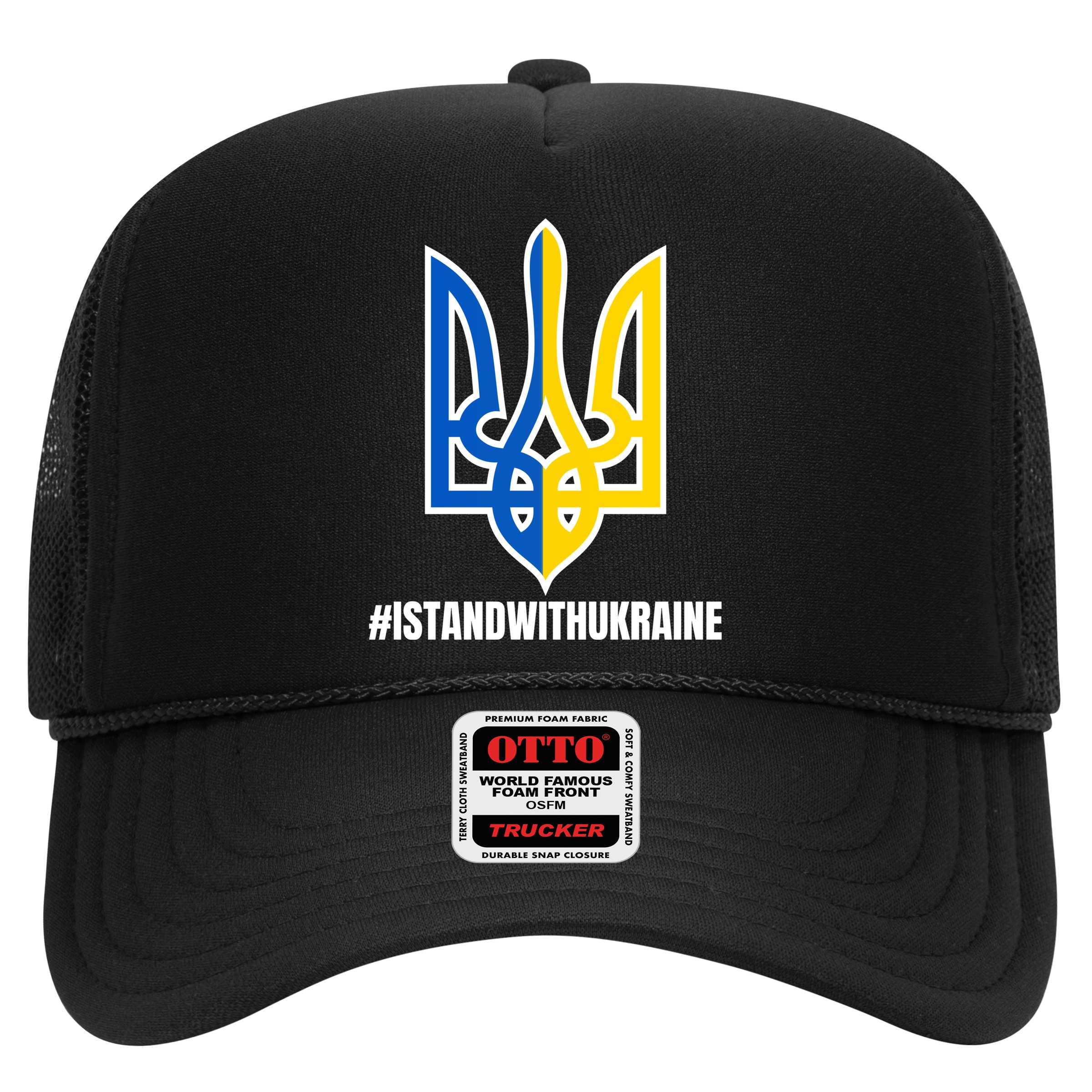 I Stand With Ukraine Flag Support Free Ukrainians Hat