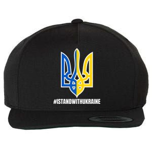 I Stand With Ukraine Flag Support Free Ukrainians Wool Snapback Cap