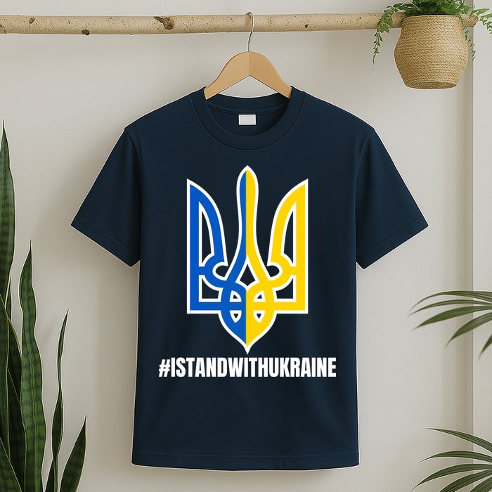 I Stand With Ukraine Flag Support Free Ukrainians T-Shirt