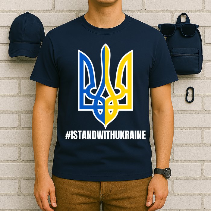 I Stand With Ukraine Flag Support Free Ukrainians T-Shirt