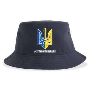 I Stand With Ukraine Flag Support Free Ukrainians Sustainable Bucket Hat