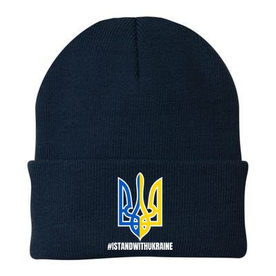 I Stand With Ukraine Flag Support Free Ukrainians Beanie
