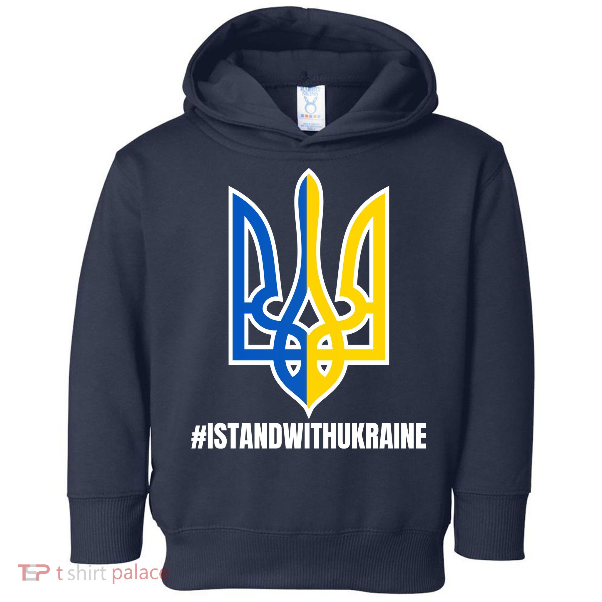 I Stand With Ukraine Flag Support Free Ukrainians Toddler Hoodie