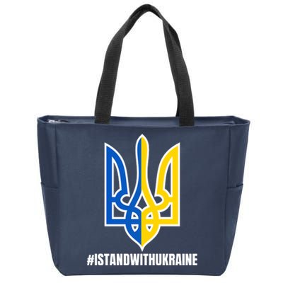 I Stand With Ukraine Flag Support Free Ukrainians Zip Tote Bag