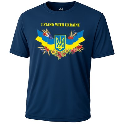 I Stand With Ukraine Floral Performance Shirt