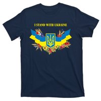 I Stand With Ukraine Floral T-Shirt