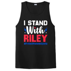 I Stand With Riley Gaines Protect Women Sports Support PosiCharge Competitor Tank