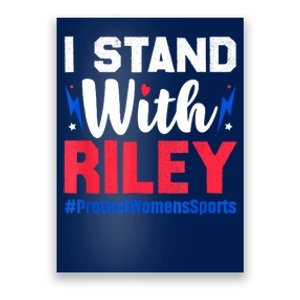 I Stand With Riley Gaines Protect Women Sports Support Poster