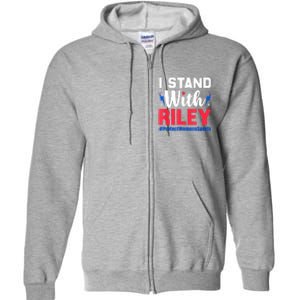 I Stand With Riley Gaines Protect Women Sports Support Full Zip Hoodie