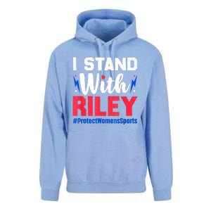 I Stand With Riley Gaines Protect Women Sports Support Unisex Surf Hoodie