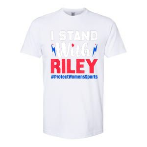 I Stand With Riley Gaines Protect Women Sports Support Softstyle CVC T-Shirt