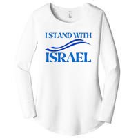 I Stand With Israel Pray For Israel Us And Israel Flag Women's Perfect Tri Tunic Long Sleeve Shirt