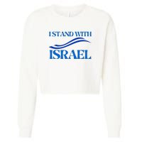 I Stand With Israel Pray For Israel Us And Israel Flag Cropped Pullover Crew