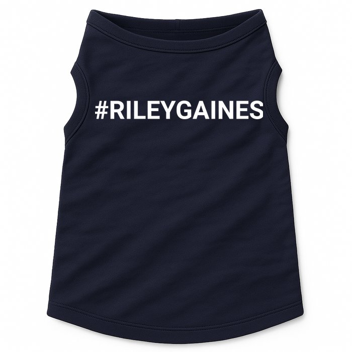 I Stand With Riley Gaines Hashtag Doggie Tank
