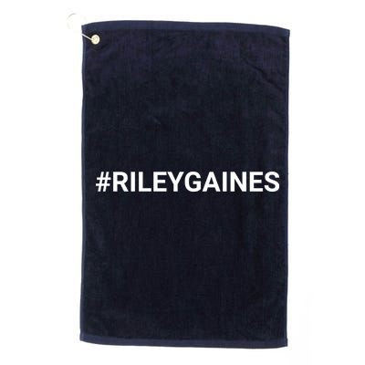 I Stand With Riley Gaines Hashtag Golf Towel