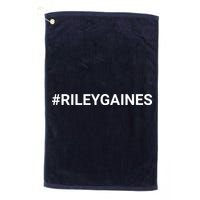 I Stand With Riley Gaines Hashtag Golf Towel