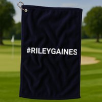I Stand With Riley Gaines Hashtag Golf Towel