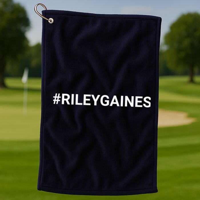 I Stand With Riley Gaines Hashtag Golf Towel