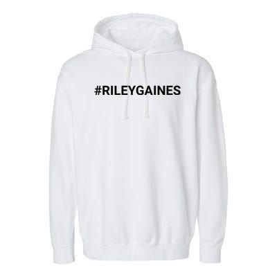 I Stand With Riley Gaines Hashtag Garment-Dyed Fleece Hoodie