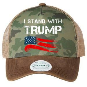 I Stand With Trump Pro Trump Supporter Free Trump Legacy Tie Dye Trucker Hat