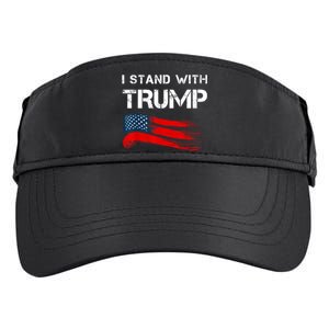 I Stand With Trump Pro Trump Supporter Free Trump Adult Drive Performance Visor