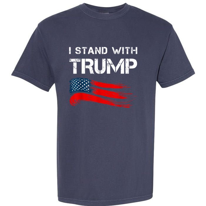 I Stand With Trump Pro Trump Supporter Free Trump Garment-Dyed Heavyweight T-Shirt