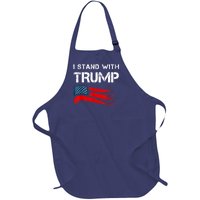 I Stand With Trump Pro Trump Supporter Free Trump Full-Length Apron With Pockets