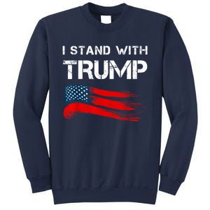 I Stand With Trump Pro Trump Supporter Free Trump Sweatshirt