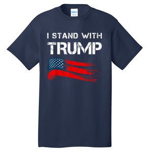 I Stand With Trump Pro Trump Supporter Free Trump Tall T-Shirt