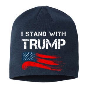 I Stand With Trump Pro Trump Supporter Free Trump Sustainable Beanie