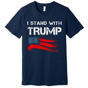 I Stand With Trump Pro Trump Supporter Free Trump Premium T-Shirt