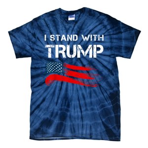 I Stand With Trump Pro Trump Supporter Free Trump Tie-Dye T-Shirt