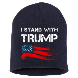 I Stand With Trump Pro Trump Supporter Free Trump Short Acrylic Beanie