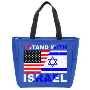 I Stand With Israel Israeli Palestinian Conflict Pro Israel Zip Tote Bag