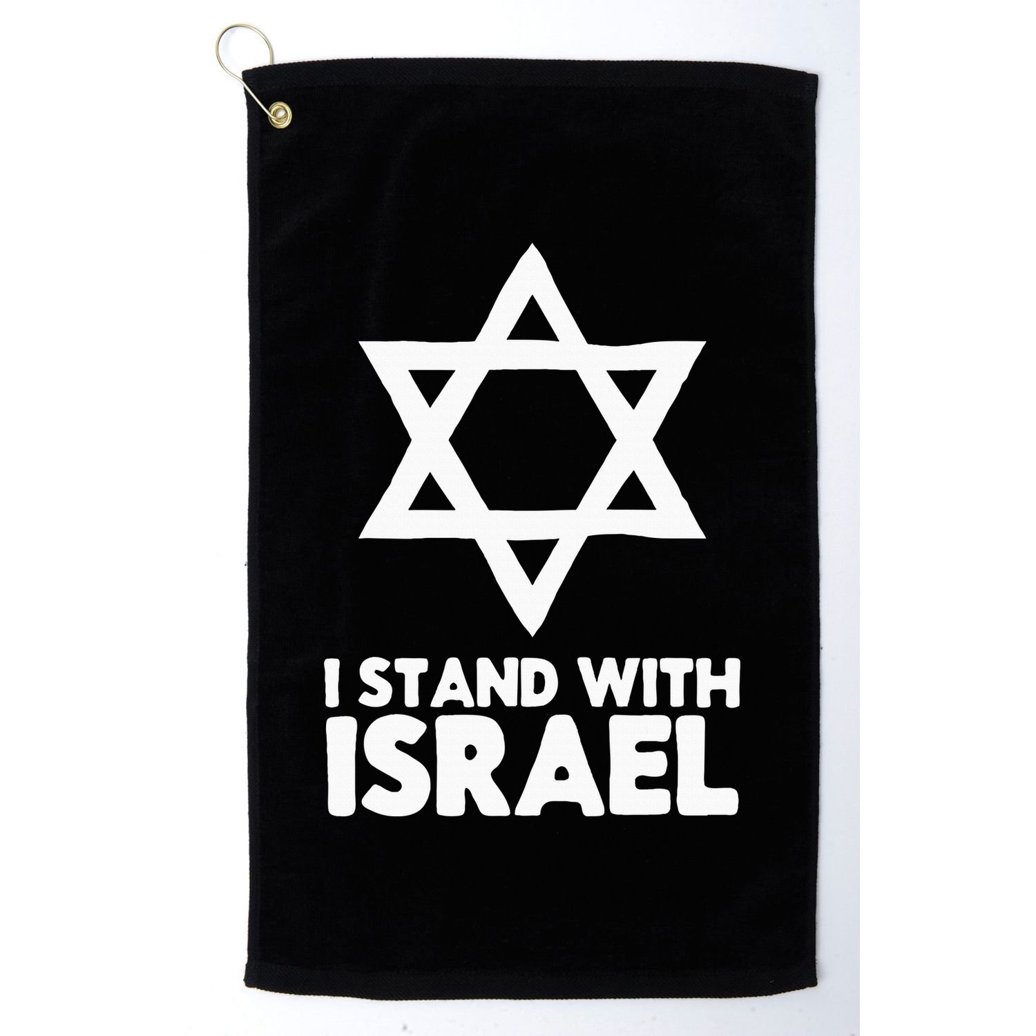 I Stand With Israel Jewish NonDistressed Vintage Golf Towel