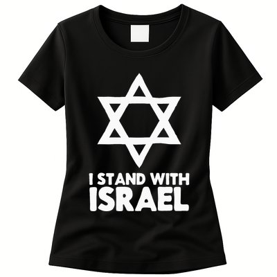 I Stand With Israel Jewish NonDistressed Vintage Womens T-Shirt