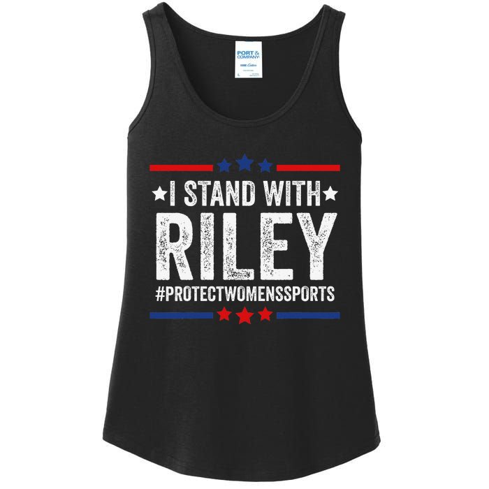 I Stand With Riley Gaines Protect Wo Sports Ladies Essential Tank