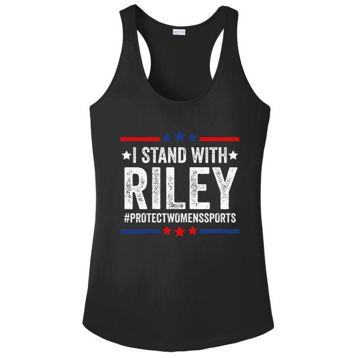 I Stand With Riley Gaines Protect Wo Sports Ladies PosiCharge Competitor Racerback Tank