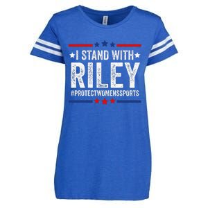 I Stand With Riley Gaines Protect Wo Sports Enza Ladies Jersey Football T-Shirt