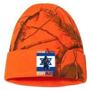 I Stand With Israel Support Israel Love Israeli IDF Kati Licensed 12" Camo Beanie