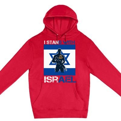 I Stand With Israel Support Israel Love Israeli IDF Premium Pullover Hoodie