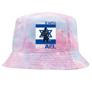 I Stand With Israel Support Israel Love Israeli IDF Tie-Dyed Bucket Hat