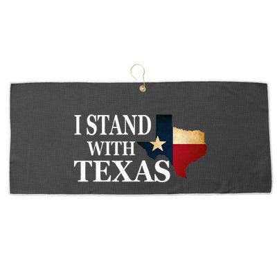 I Stand With Texas Large Microfiber Waffle Golf Towel