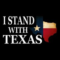 I Stand With Texas Cropped Pullover Crew